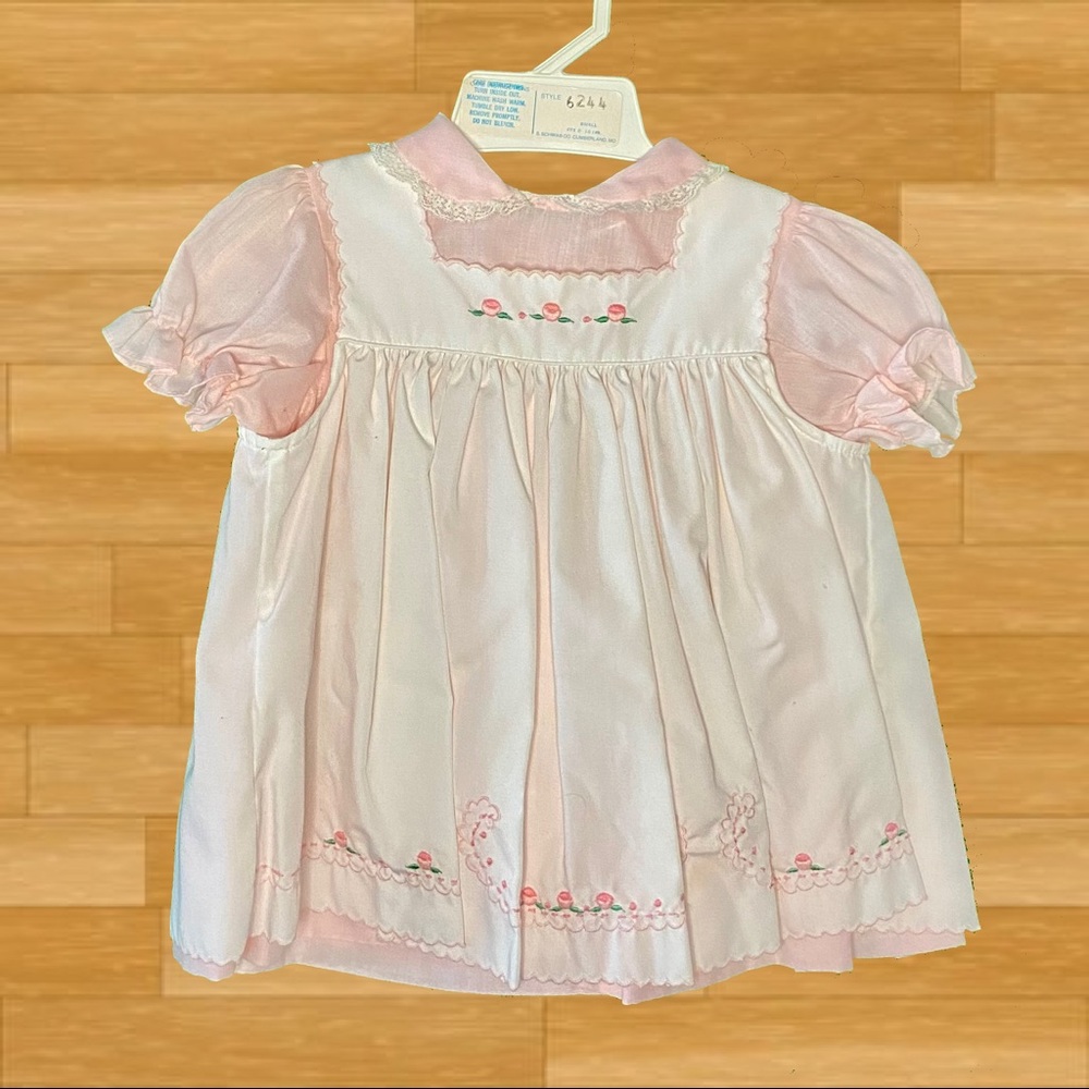 Pink and White dress